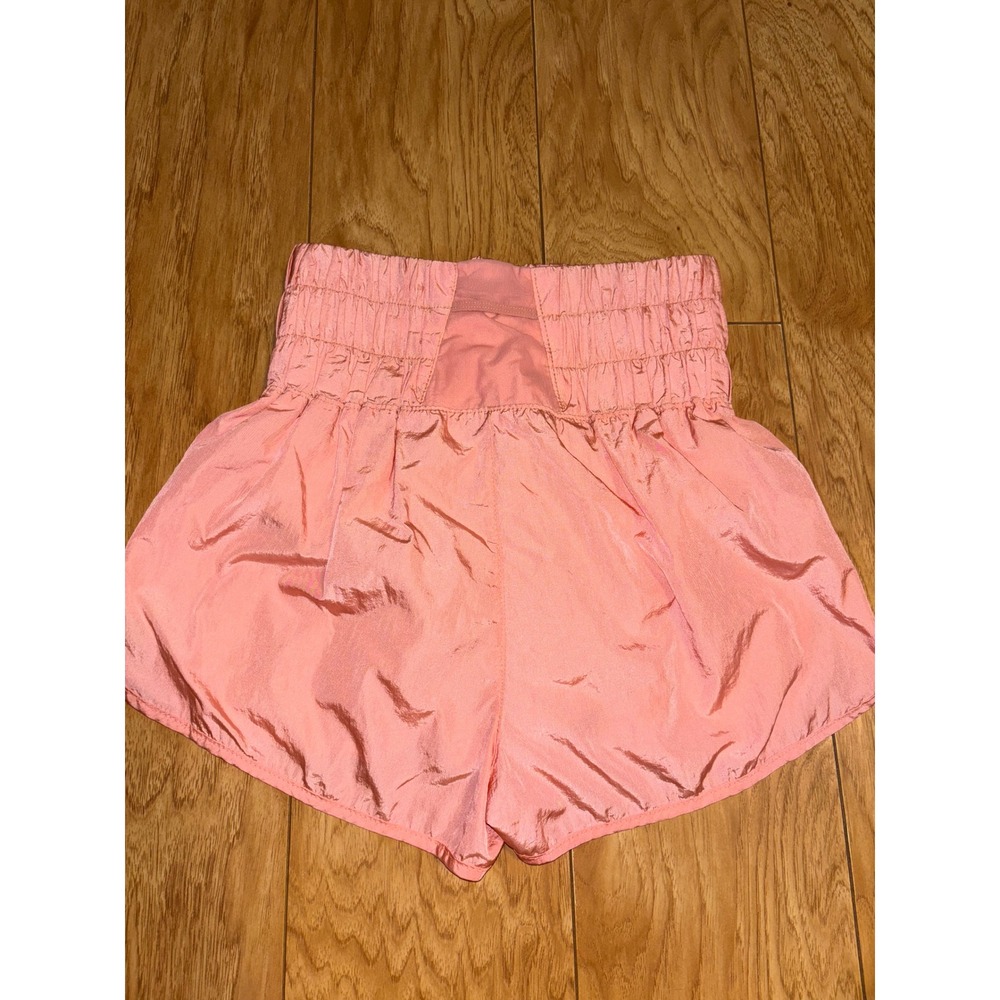 Free People Movement The Way Home High Rise Shorts Peach/Pink Small Stretch - Picture 4 of 14
